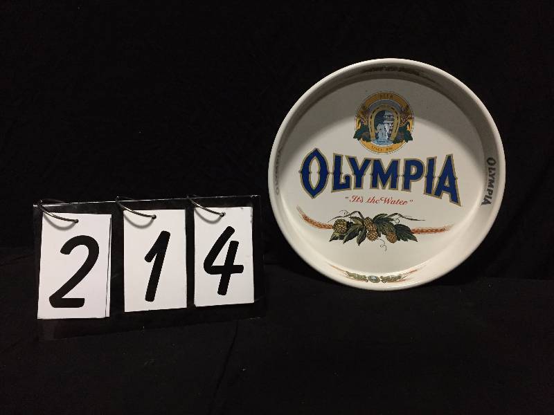 lot 214 image: Olympia Beer serving tray