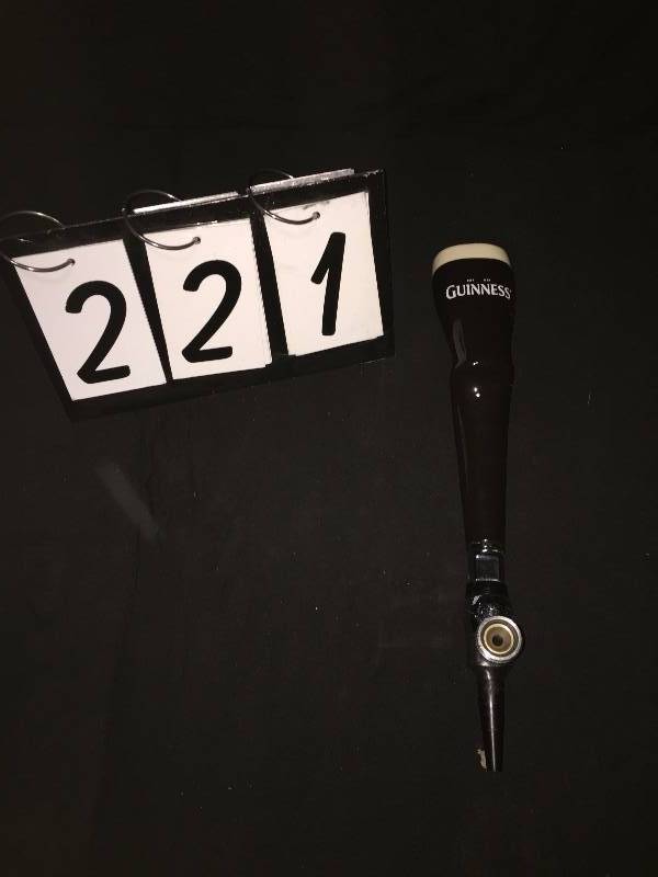 lot 221 image: Guinness Beer ceramic tap handle