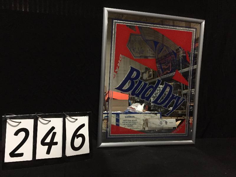 lot 246 image: Bud Dry mirror