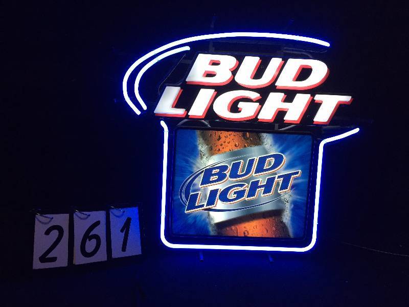 lot 261 image: Bud Light neon