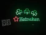 Heineken St Patrick's Day Clover Edition neon sign for Sale in