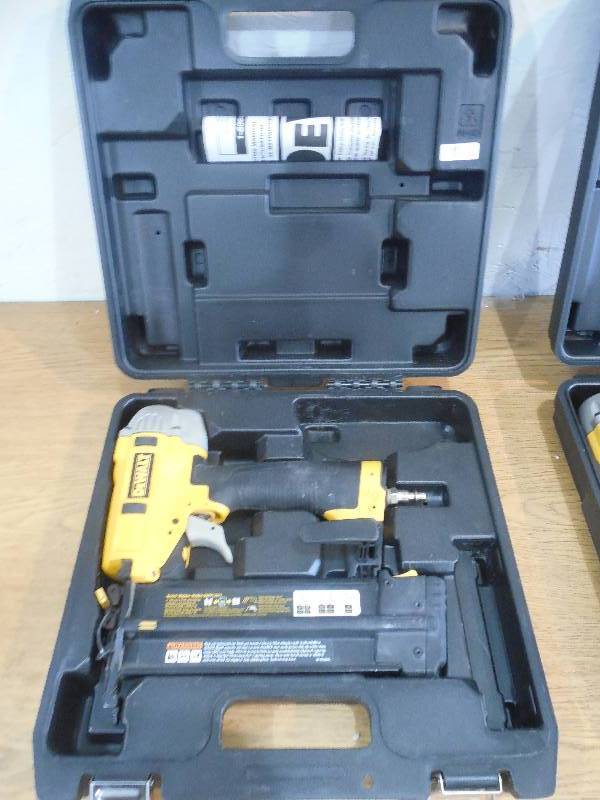 lot 5 image: DEWALT 18-Gauge Pneumatic 2 in. Brad Nailer Kit