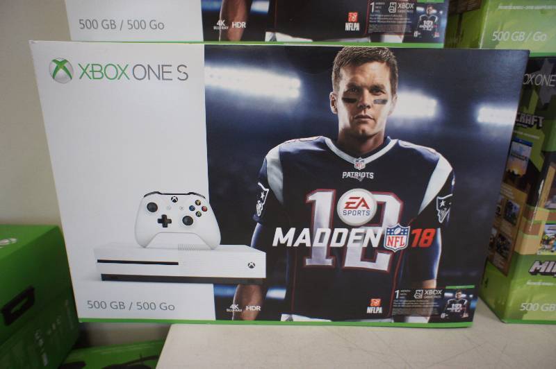 New, Damaged Box Xbox One S 500GB Console - Madden NFL 18 Bundle