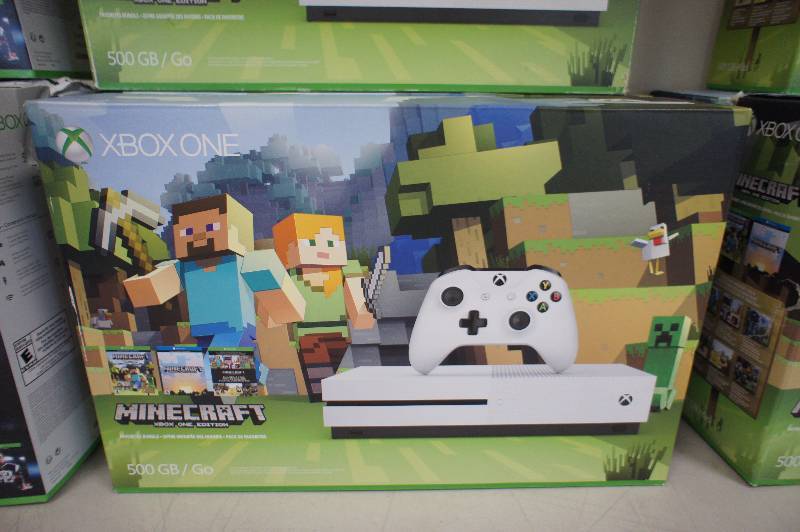 New, Damaged Box Xbox One S 500GB Console - Minecraft Bundle