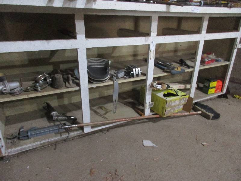 Tools in lower cabinet