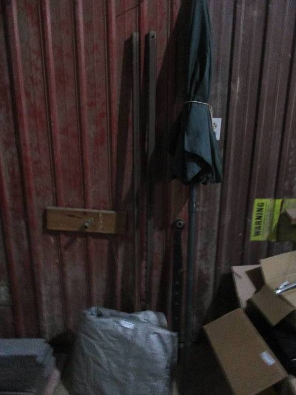 Tarp, fence posts, umbrella, 3 pt arm