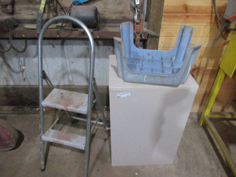 Stools and cabinet