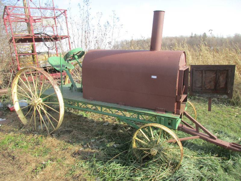 Frame with stove on it