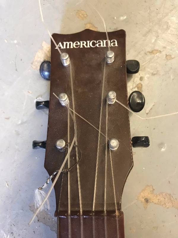 lot 309 image: AMERICANA PLASTIC GUITAR