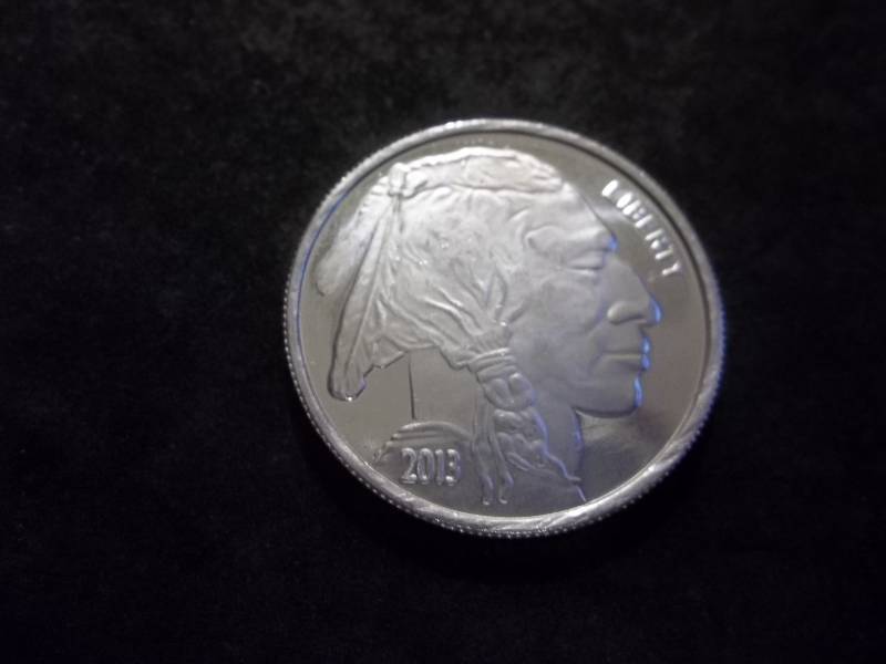 2013 Buffalo Comemmorative Silver Dollar 1 Oz. .999 Fine
