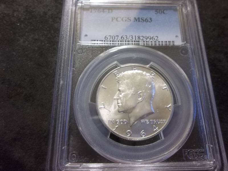 1964 D Kennedy Silver Half Dollar