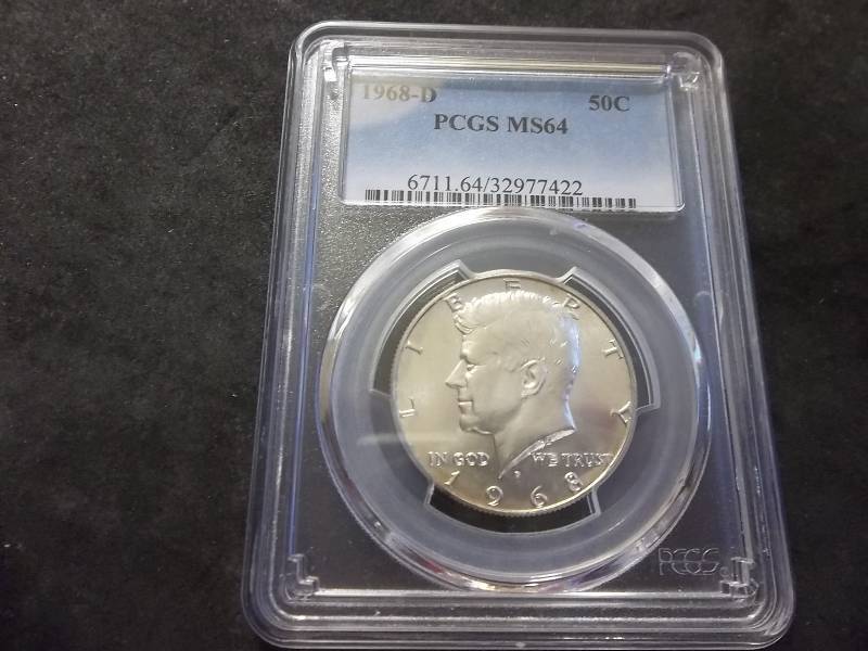 1968 D Kennedy Silver Half Dollar