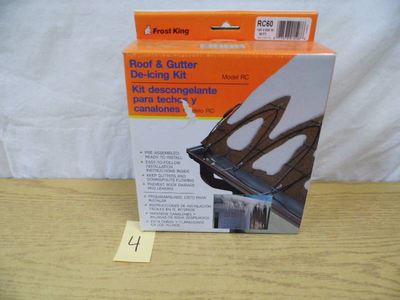 lot 4 image: Roof Gutter De-Icing Kit