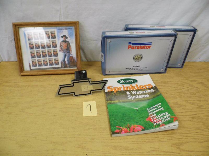 lot 7 image: John Wayne Stamp Ad - Air Filters