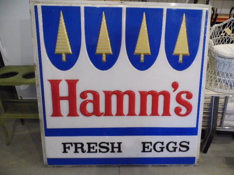 lot 20 image: Hamms Sign Face - Fresh Eggs