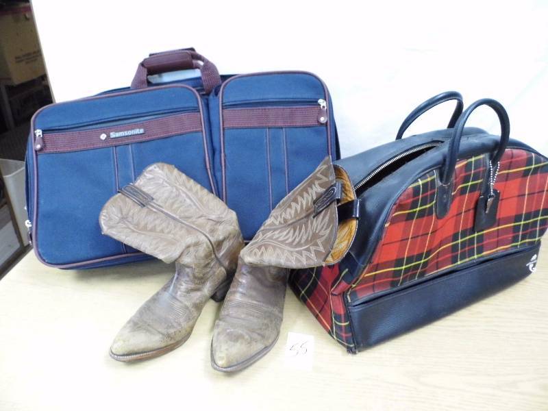 lot 55 image: Luggage - Dan Post Boots