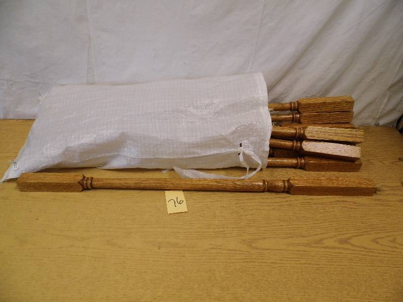 lot 76 image: Lot of 9 Balusters
