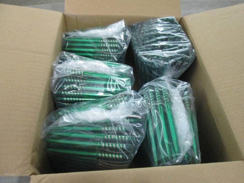 Box of 500 Green Pens with Blue Ink...