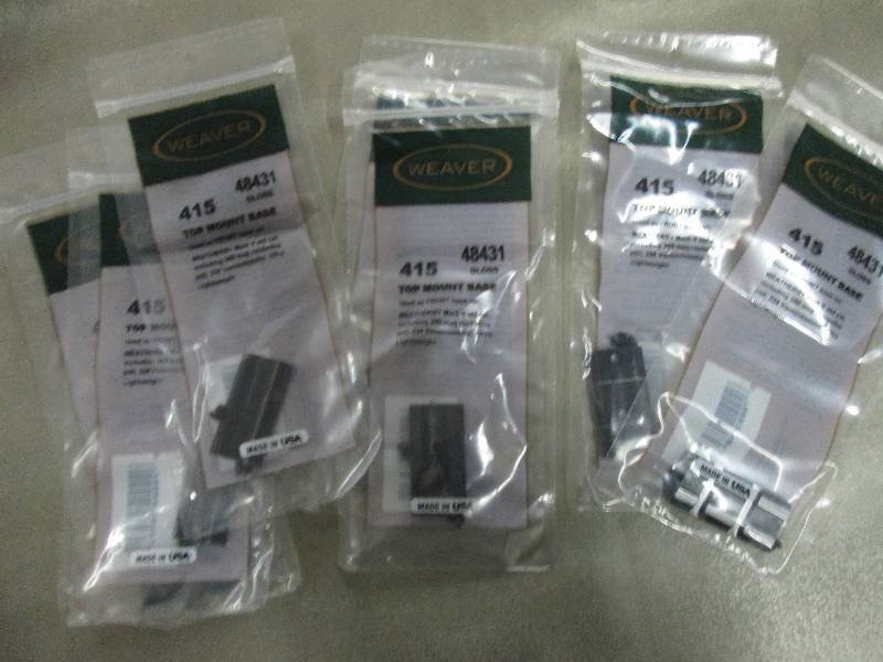 Lot of 7 Weaver Top-mount Scope Bas...