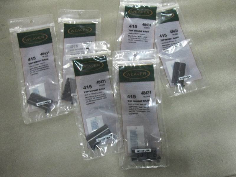 Lot of 6 Weaver Top-mount Scope Bas...