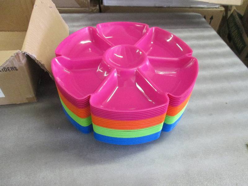 Case of 24 Assorted Colored Divided...