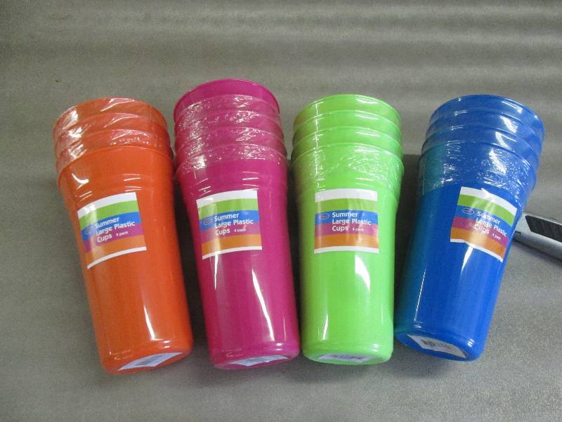 Case of 48 - 4pk 23 oz Colored Plas...