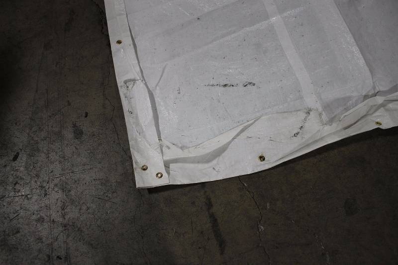Heavy duty tarp.  White.  20 x 30
