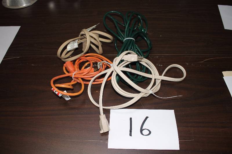 Extension cords. Medium duty. Variious lengths.