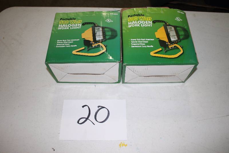 Halogen Work Lights - 500w.&nbsp