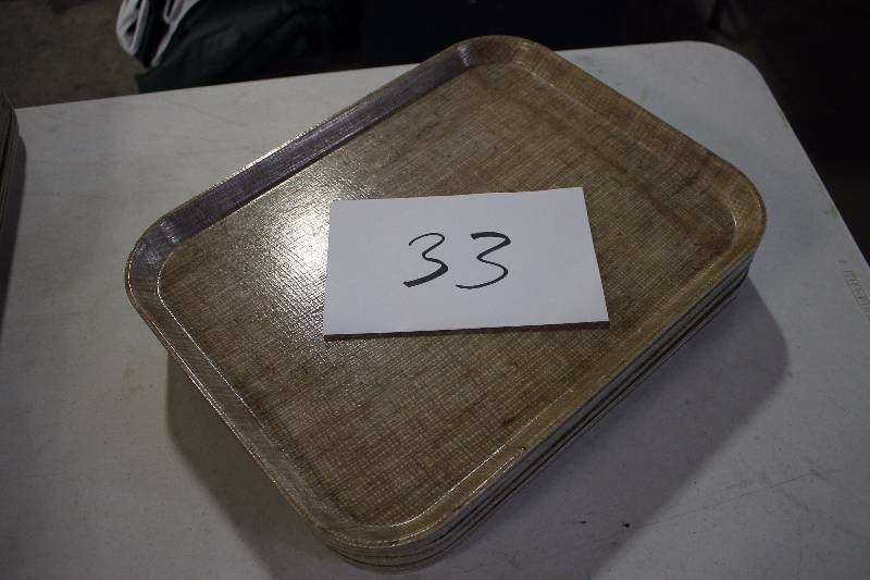 Fiberglass Cafeteria Trays (10)