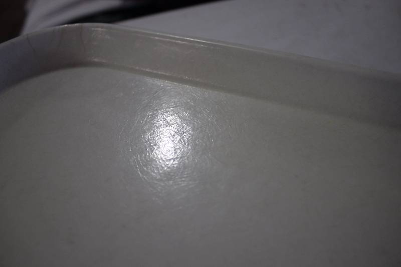 White Fiberglass Cafeteria Trays (10)