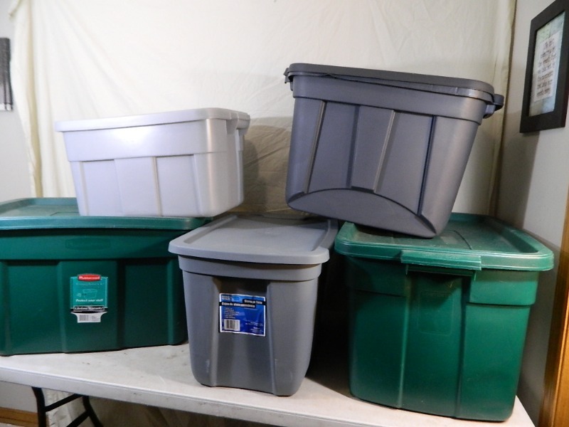 5 Totes with Lids