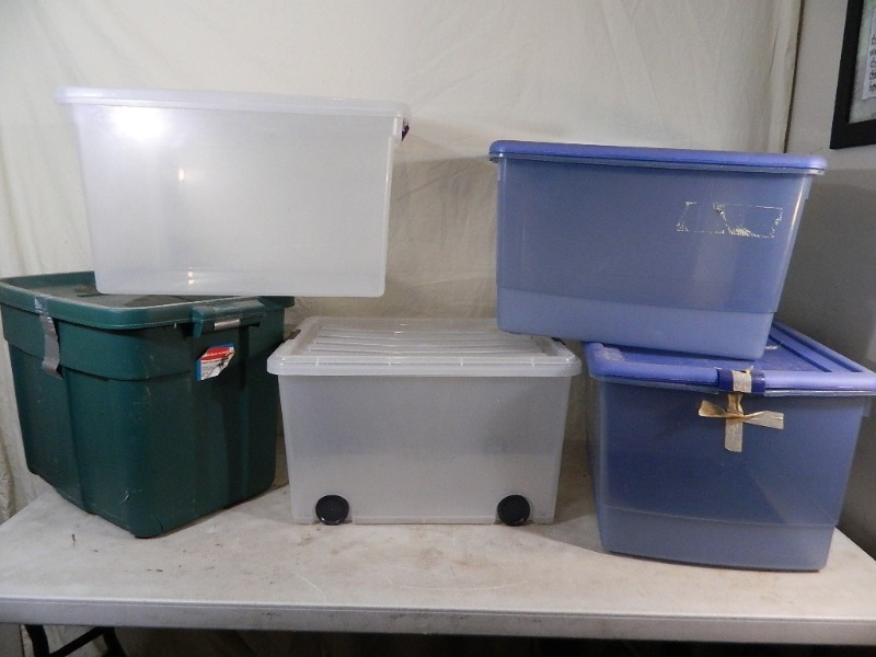 5 Totes with Lids