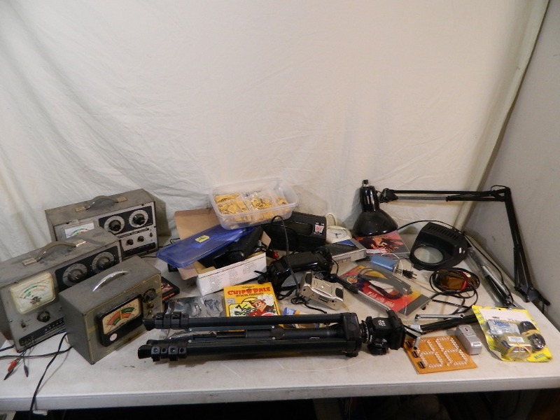 Vintage Electronic Test Equipment, Small Electronics, Etc