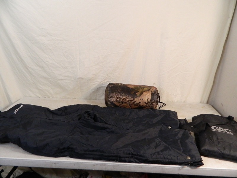 Polaris Snowpants, Camo Sleeping Bag, More