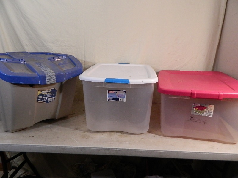 3 Totes with Lids