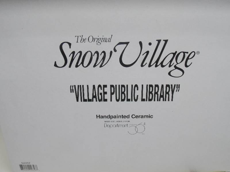 Dept 56 Christmas VillageHouse