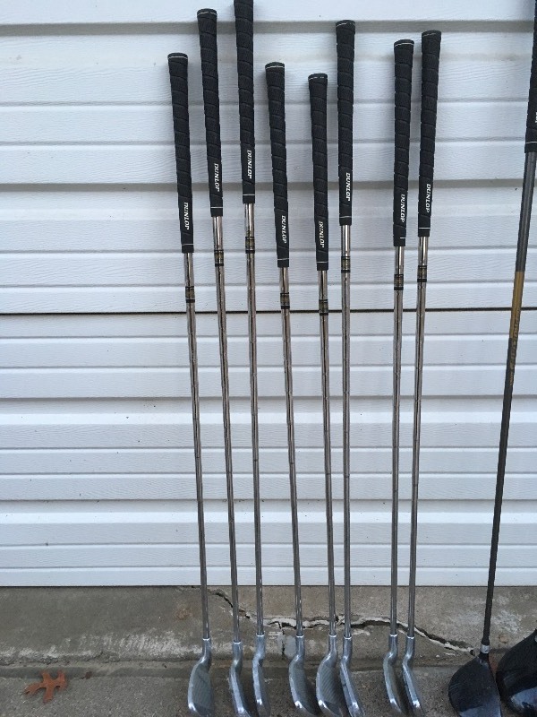 lot 27 image: Golf Clubs Dunlop Woods & Irons