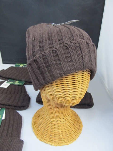 lot 63 image: 6 Brand New THICK,Lined Lake of Isles Knit Winter Hats - BROWN