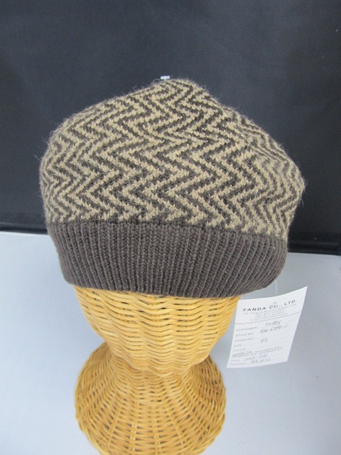 lot 69 image: Beanie Winter Hat, BrownTan with pattern