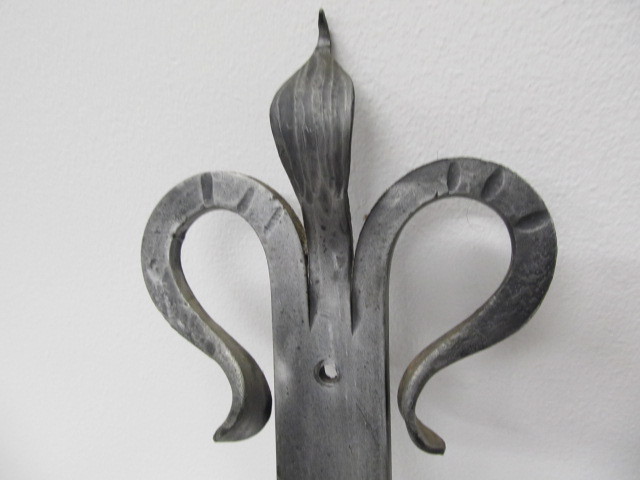 lot 166 image: Large Wrought Iron Gothic Wall SconcesCandle Holders