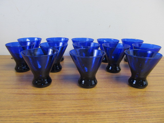 lot 199 image: Cobalt Blue Glasses