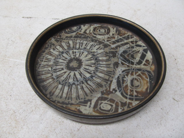 lot 250 image: Old Vintage Royal Copenhagen Nils Thorsson Pottery Tray