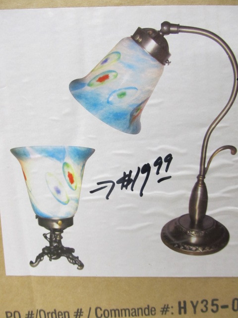 lot 222 image: NIB Decorative Lamp Set