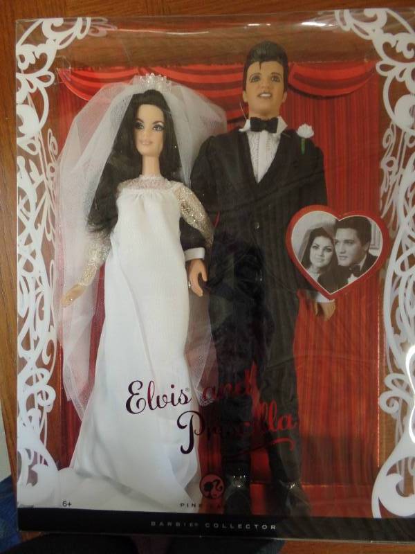 lot 509 image: ELVIS & PRISCILLA DOLLS