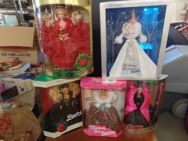 lot 436 image: SPECIAL EDITION HOLIDAY BARBIES
