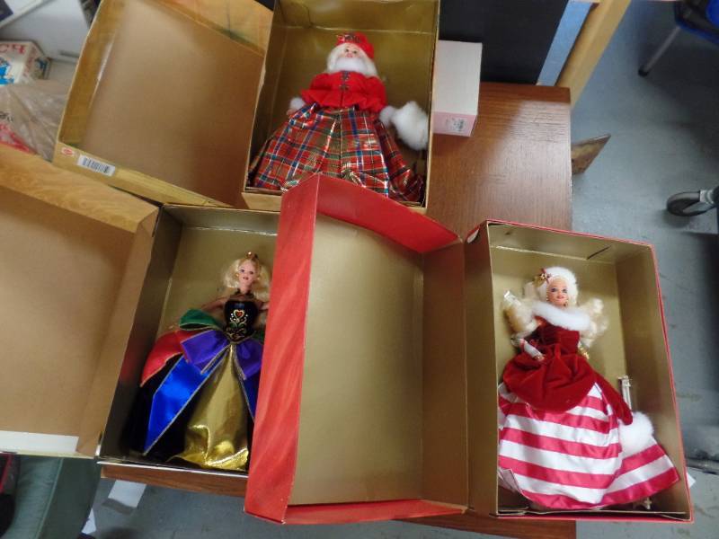 lot 449 image: BARBIE WINTER PRINCESS COLLECTION DOLLS
