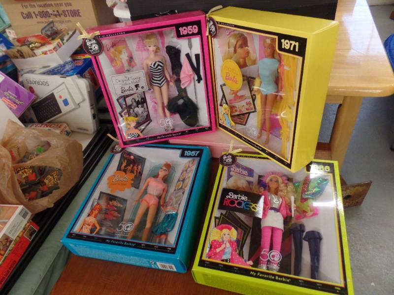 lot 470 image: BARBIE 50TH ANNIVERSARY DOLLS