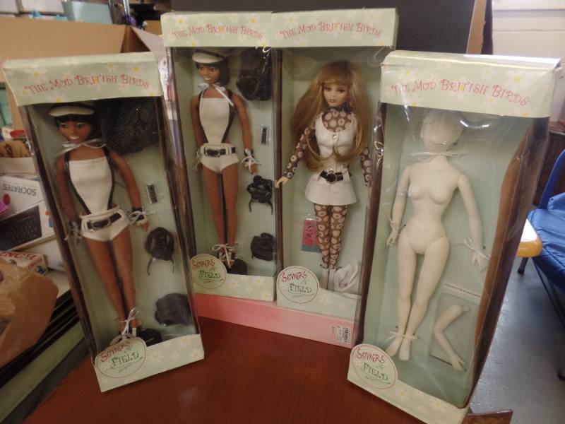 lot 569 image: THE MOD BRITISH BIRDS DOLLS