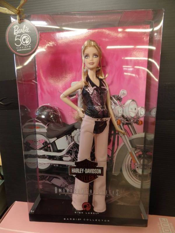 lot 601 image: PINK LABEL HARLEY BARBIE